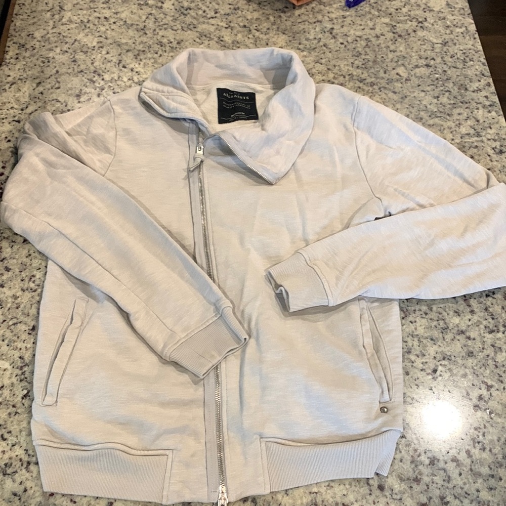 Mens All Saints zip up sweatshirt